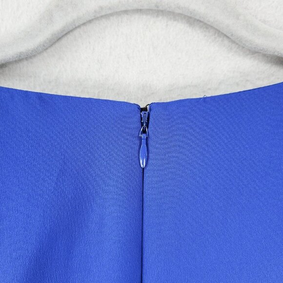 Eliza J Dress Womens 10 Blue Belted Sheath Kimono Business Casual Knee Length - Picture 14 of 14